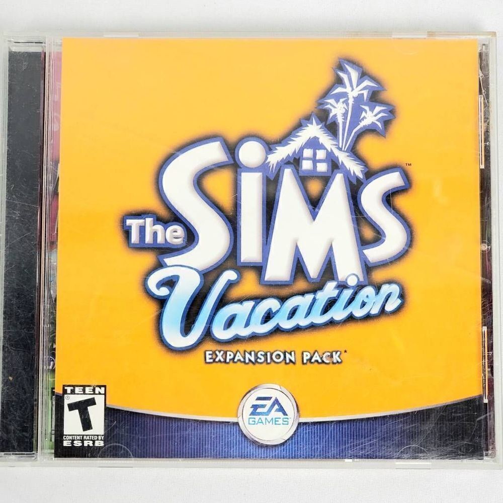 The Sims, Vacation Expansion Pack PC CD-ROM, Simulation Game, Manual and Key